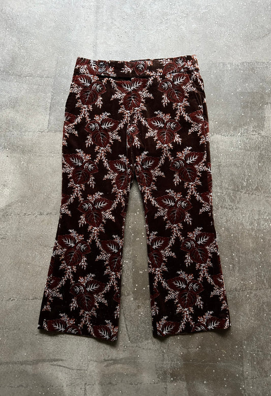 floral patterned cropped pants by Comme des Garçons