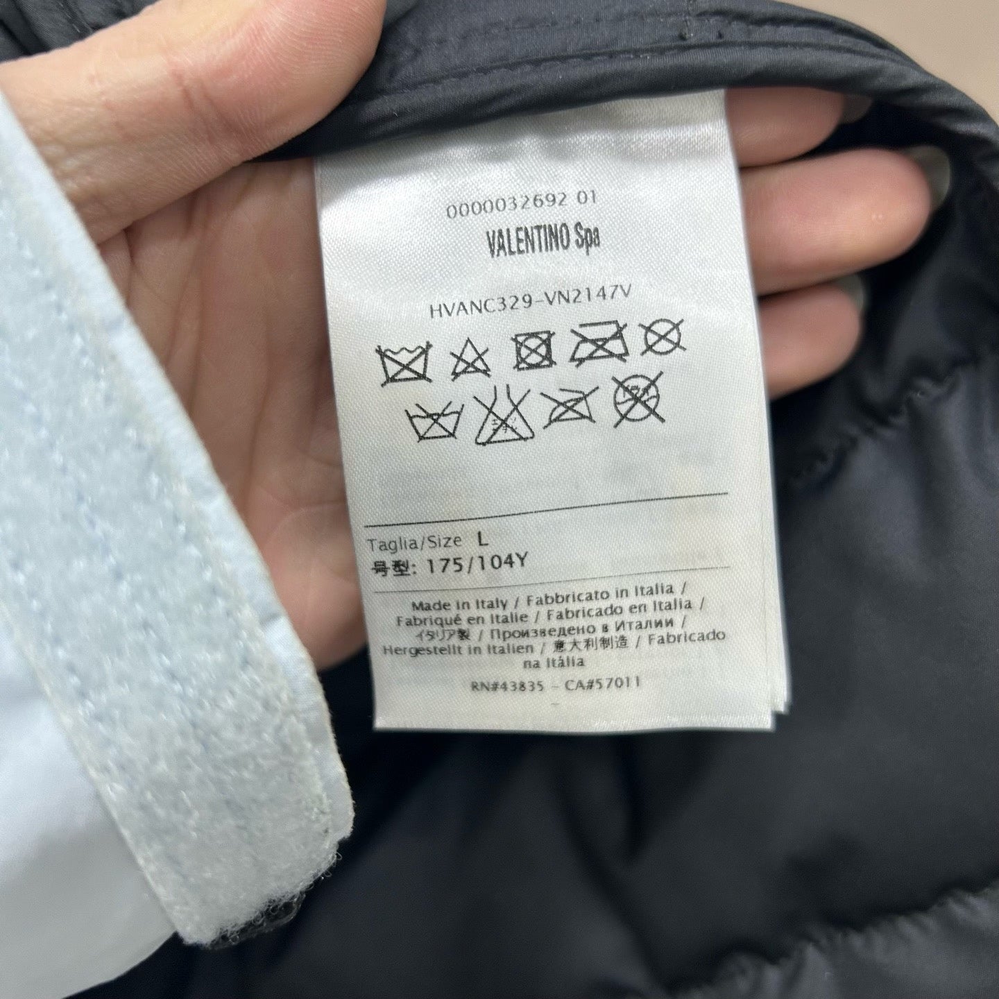 valentino color-blocked quilted jacket