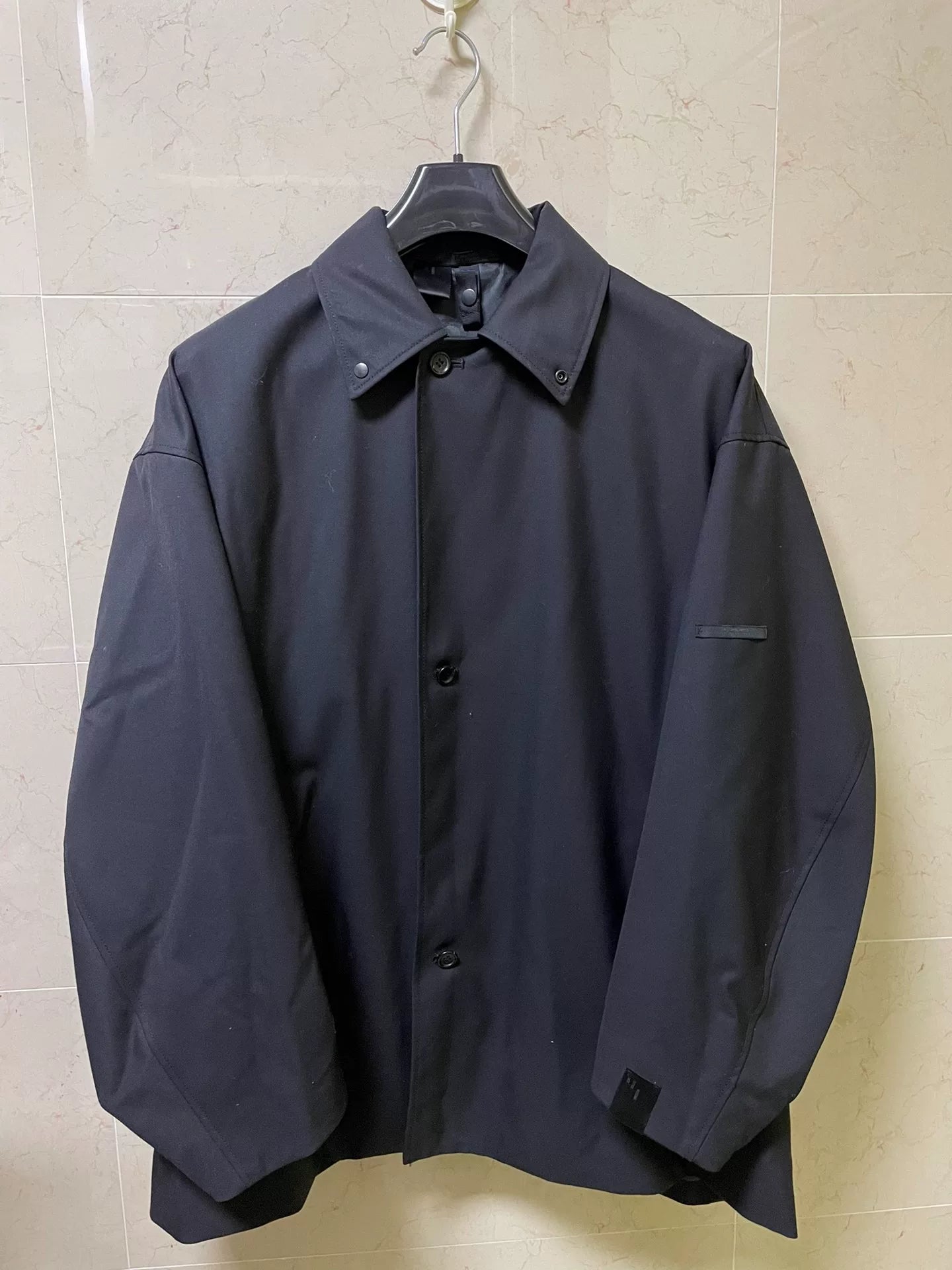 n.hoolywood 22SS Wool Balmacaan Chesterfield Coat