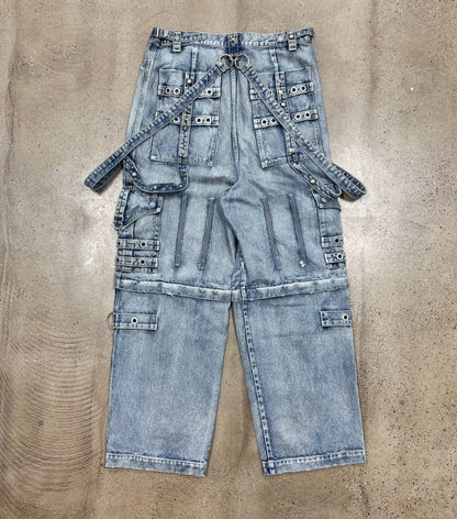 balenciaga raver baggy denim cargo pants