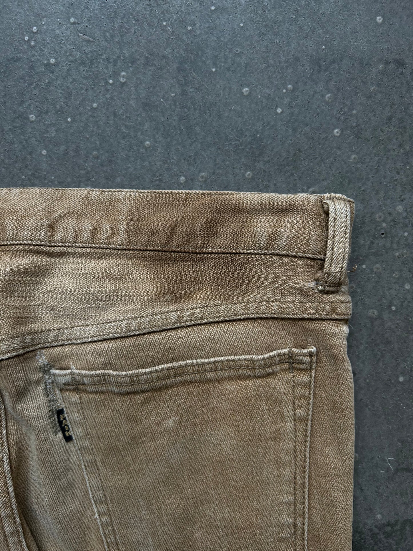 number nine skinny jeans in beige color