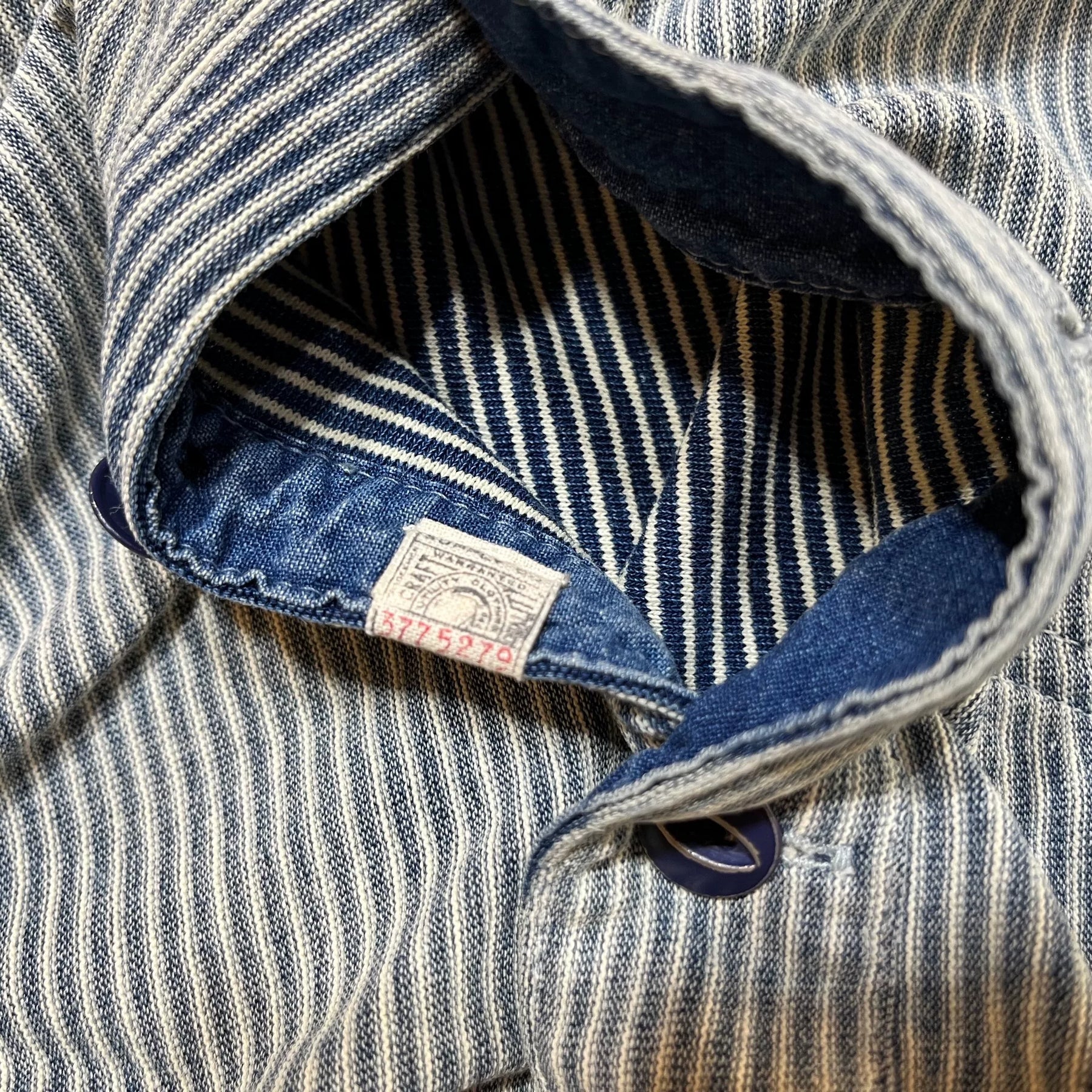 RRL Vintage Stripe Henley Shirt
