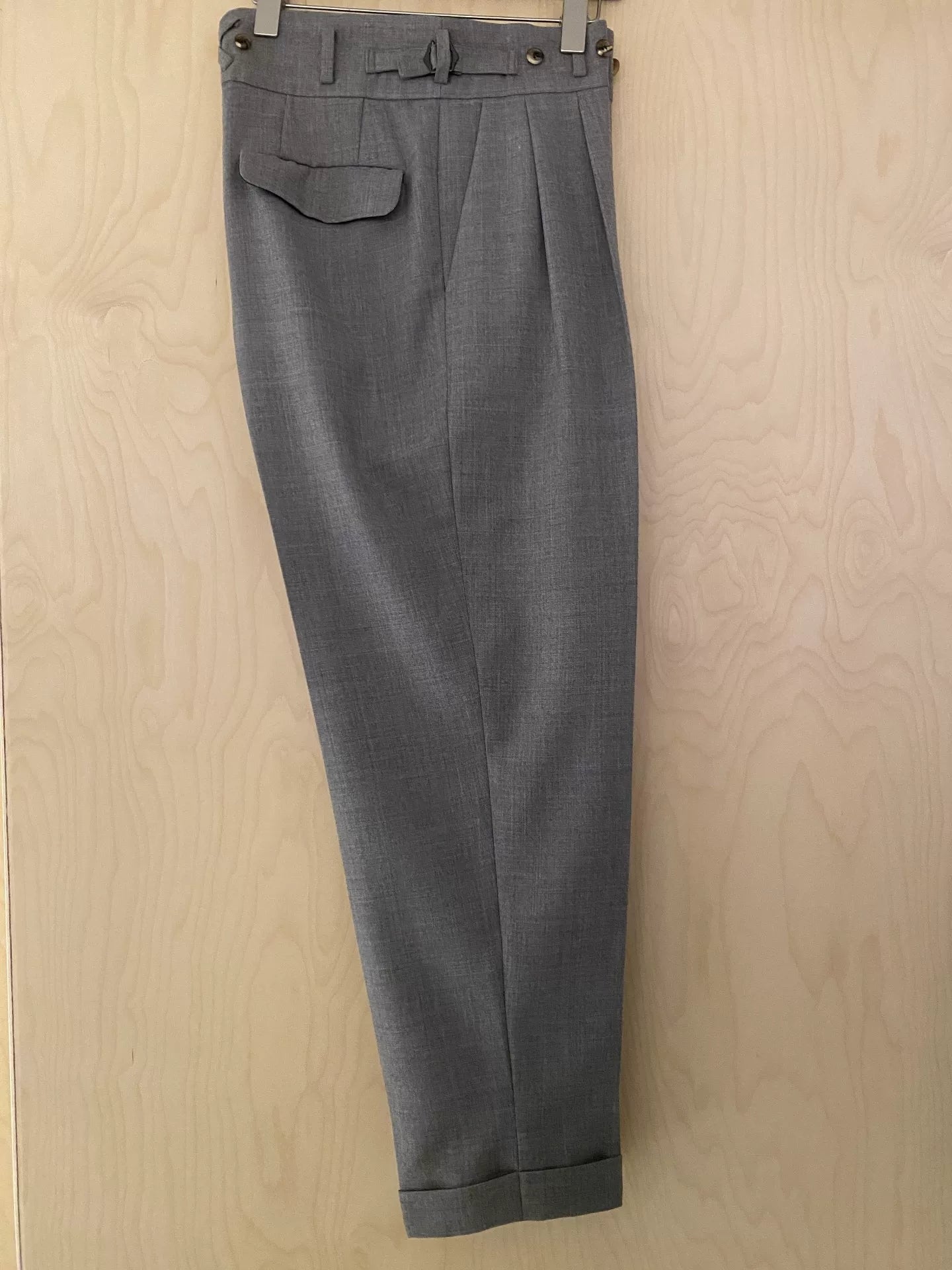 UNDERCOVER Light Gray Wool Tapered Pants