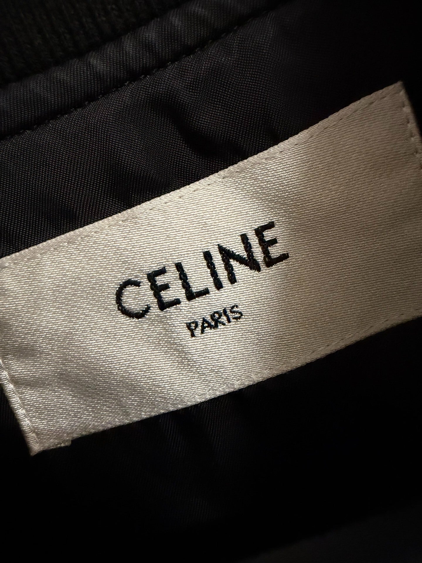 Celine Black Teddy Jacket Unisex XL