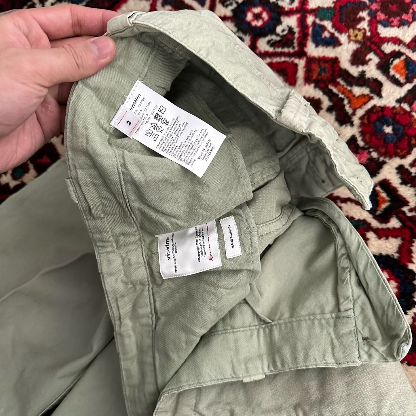 visvim gifford pants in perfect condition