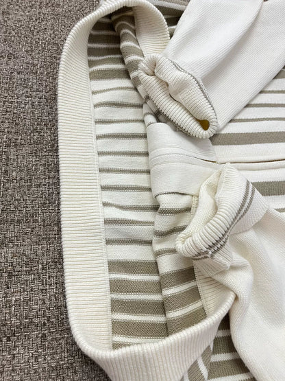 AIME LEON DORE Striped Knit Cardigan