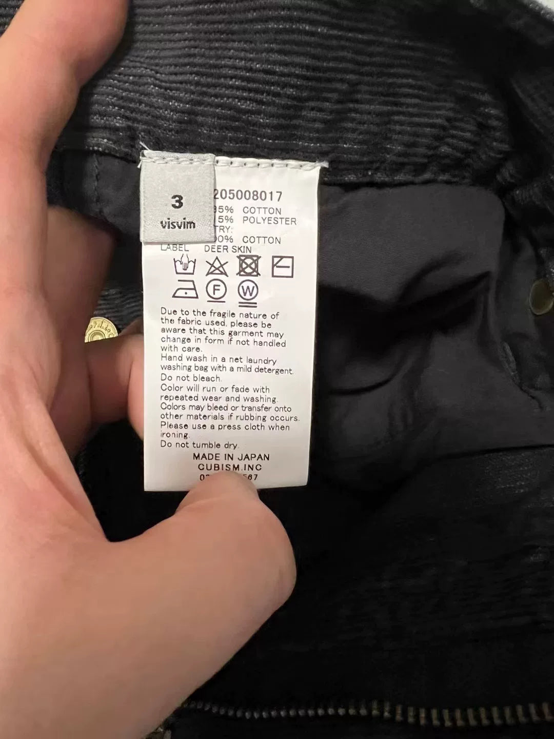 VISVIM 17AW FLUXUS 03 SLUB Cord Pants
