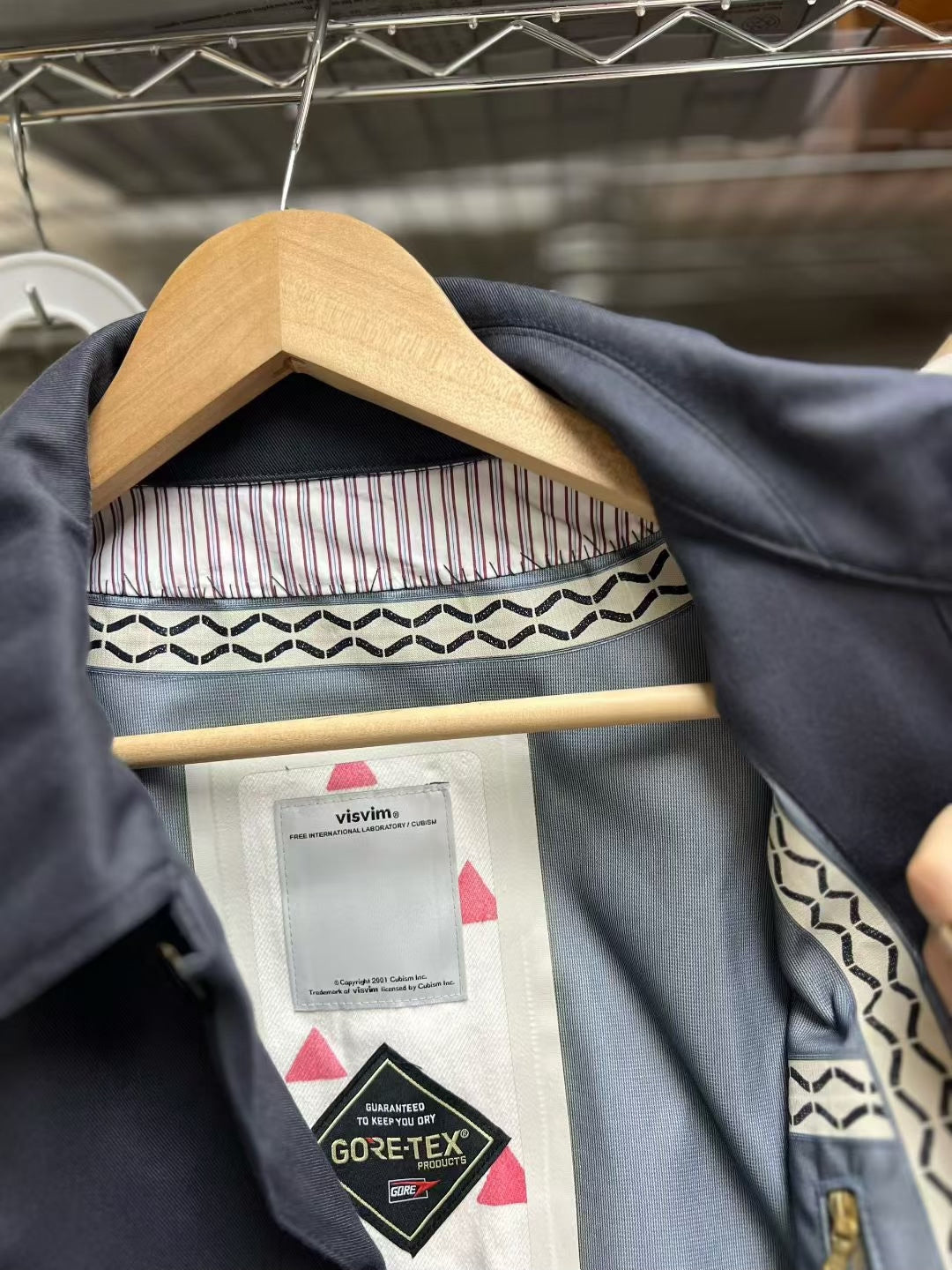 VISVIM Herge Coat 3L GORE-TEX Navy Size 2