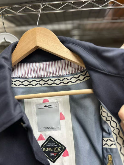 VISVIM Herge Coat 3L GORE-TEX Navy Size 2