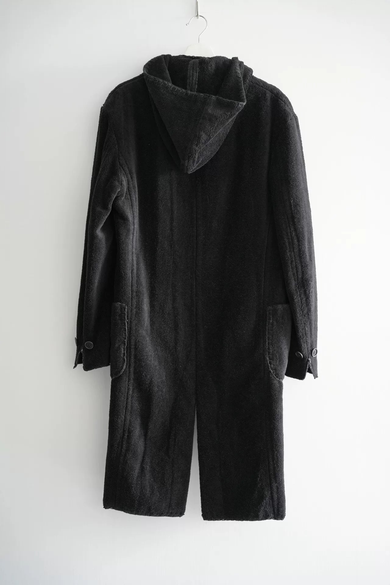 yohji yamamoto double-breasted oversized coat