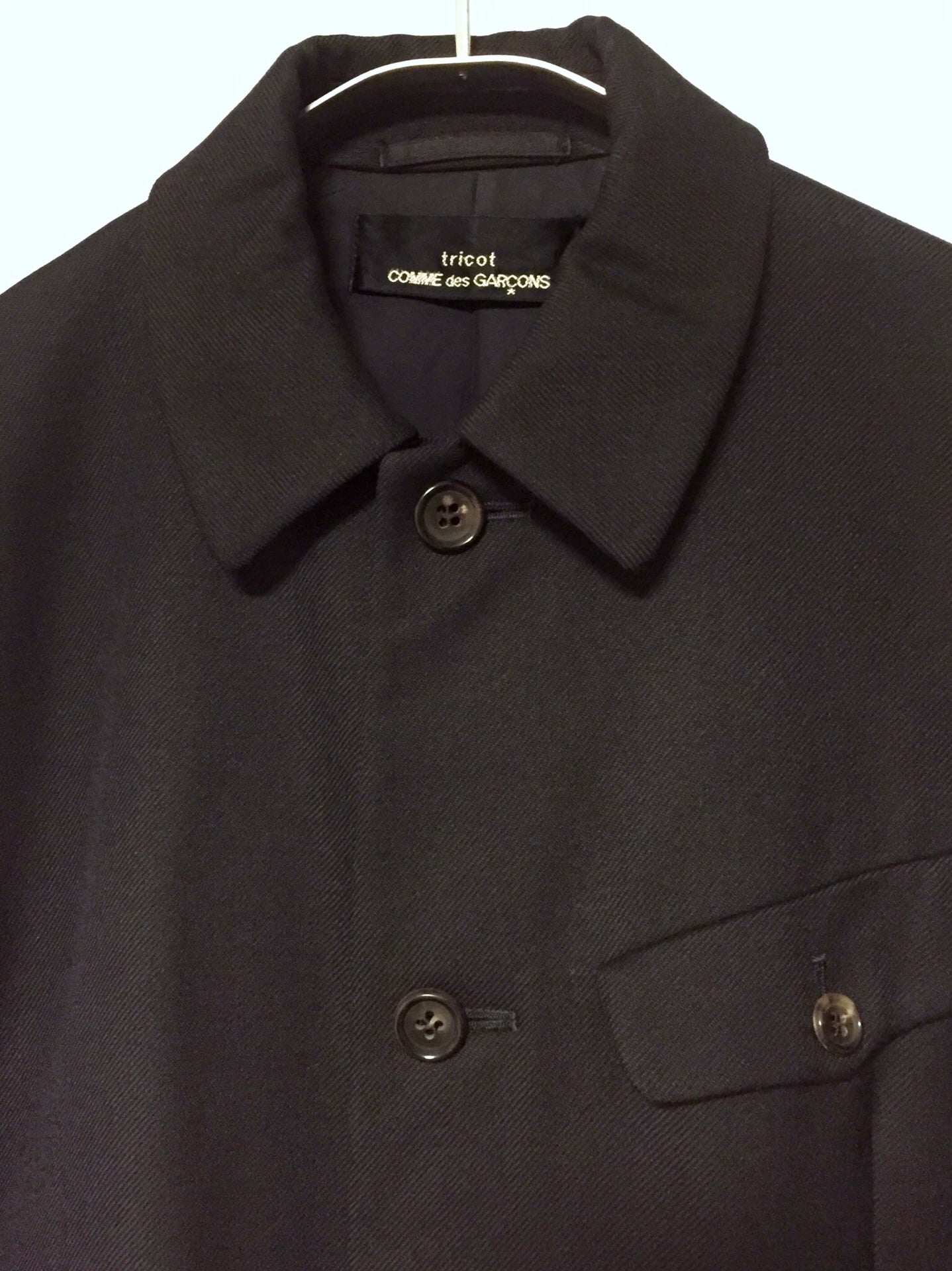 COMME des GARCONS Wool Blazer with Horn Buttons