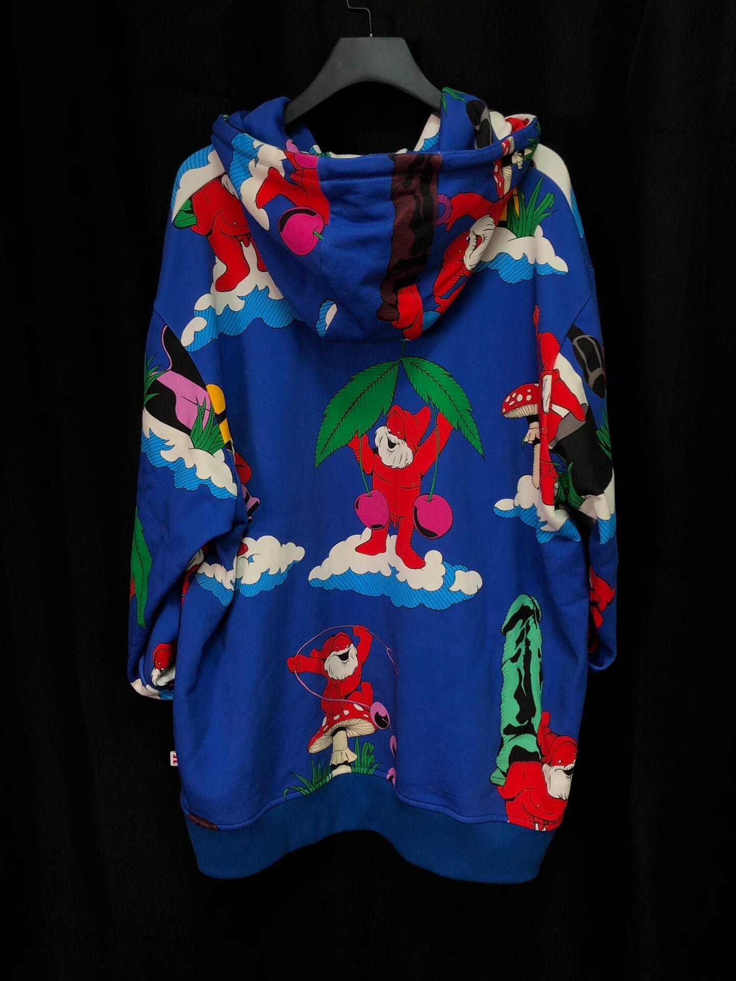 colorful hooded sweatshirt by Walter Van Beirendonck