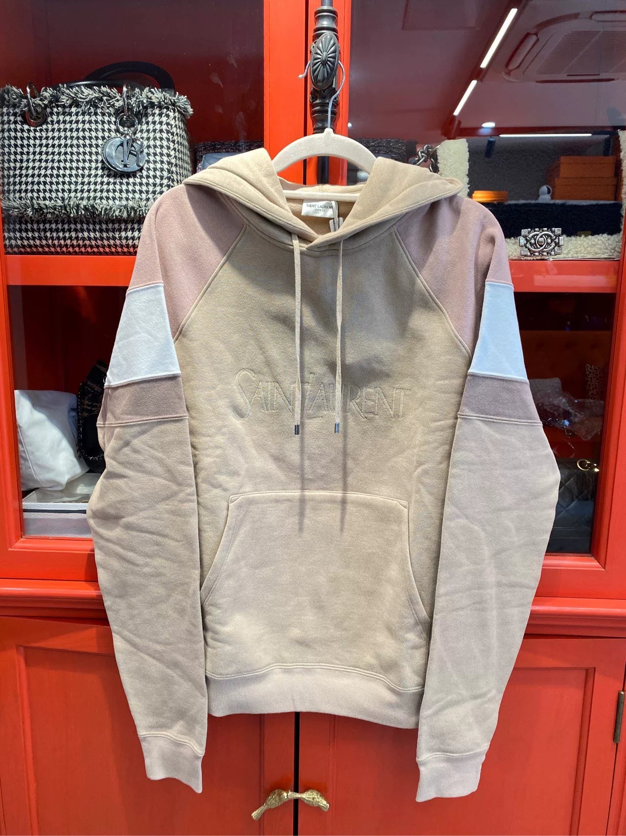 Saint Laurent Color-Block Hoodie