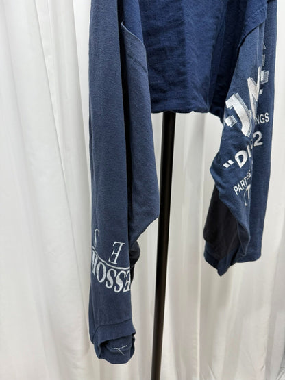 undercover vintage tee remake with scarf design