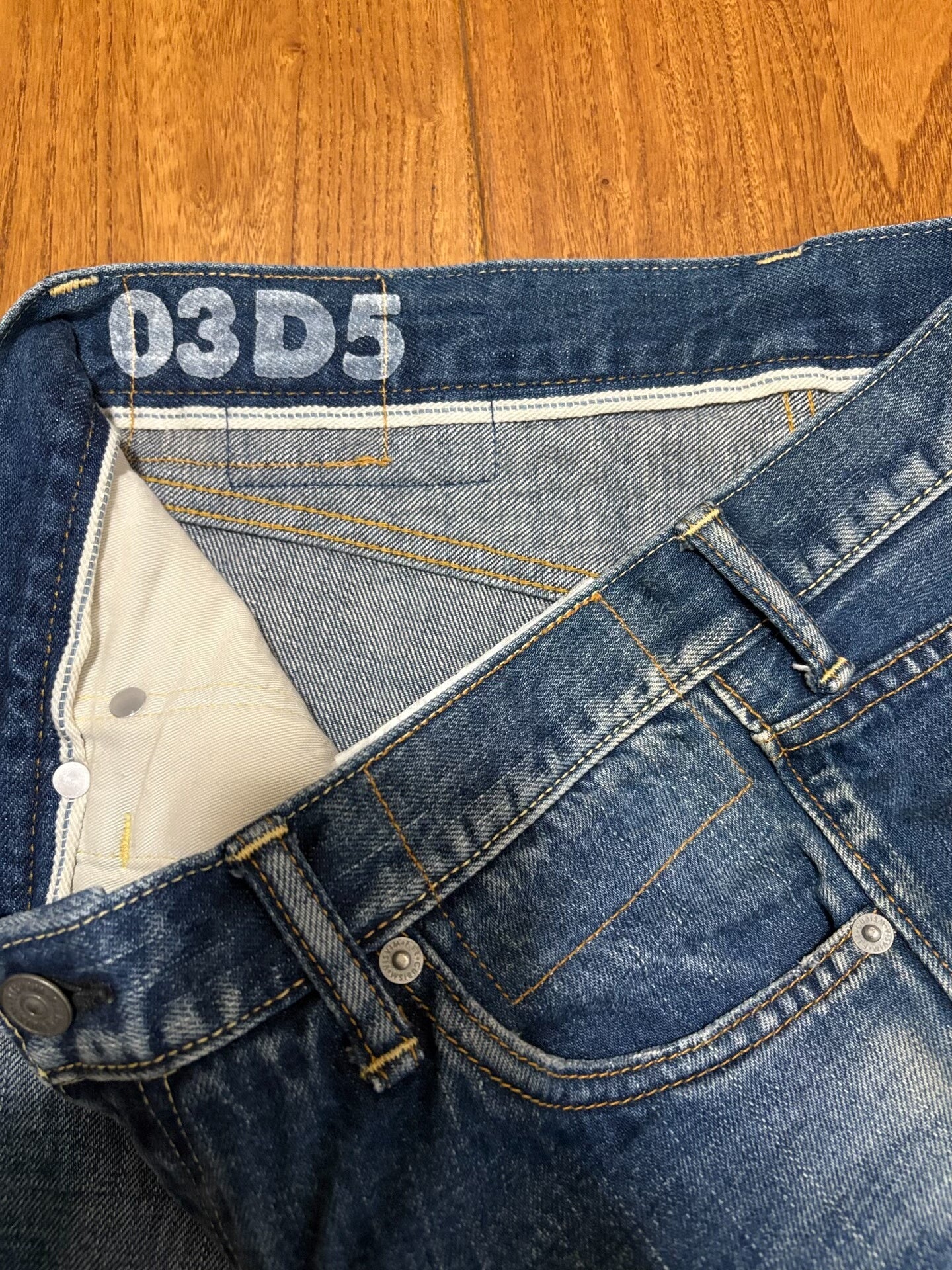 VISVIM 03D5 Washed Distressed Jeans