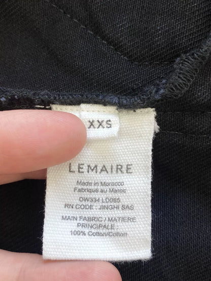 black double-breasted jacket with collar