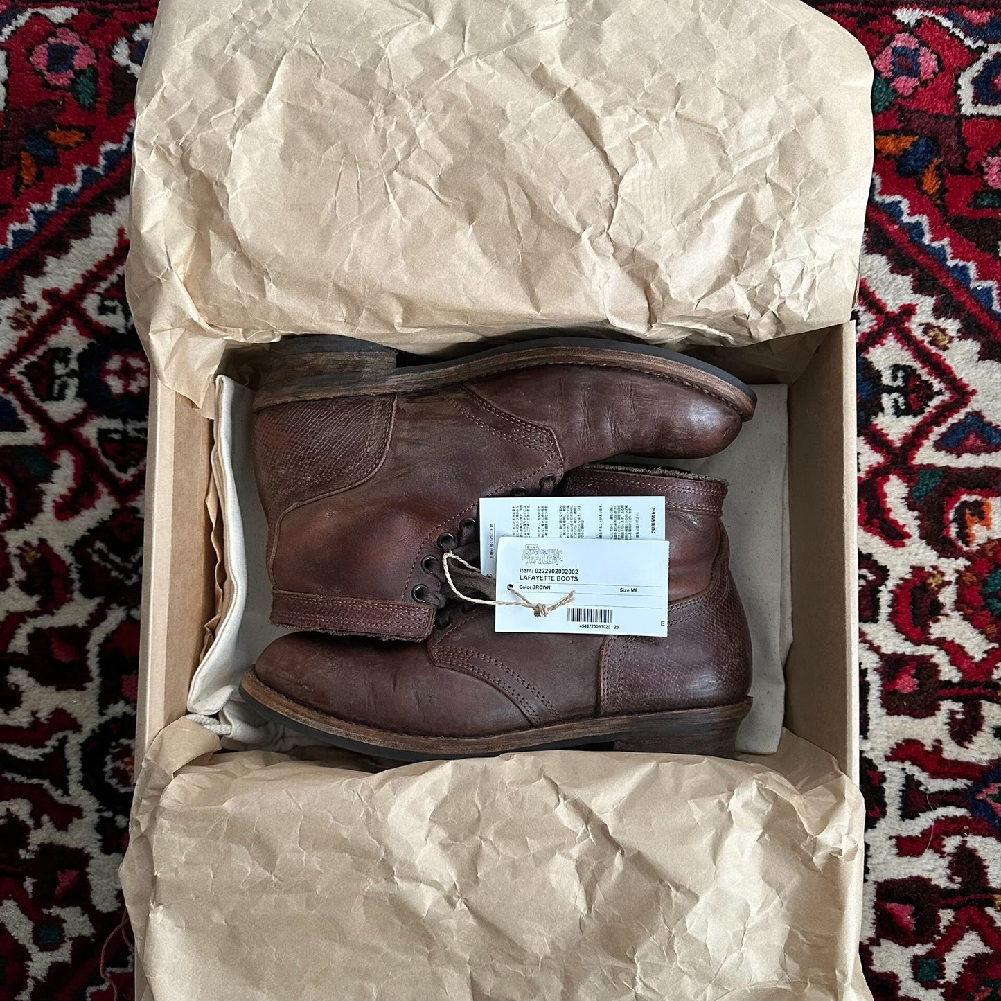 visvim ict lafayette mud-dyed boots