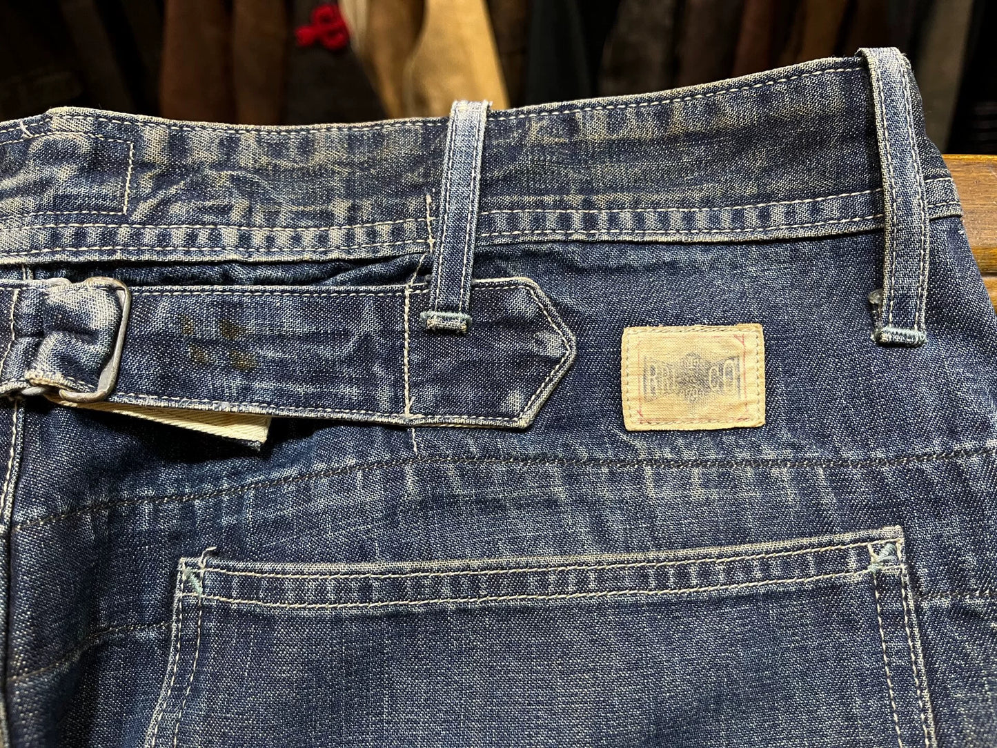 vintage blue dyed work pants RRL