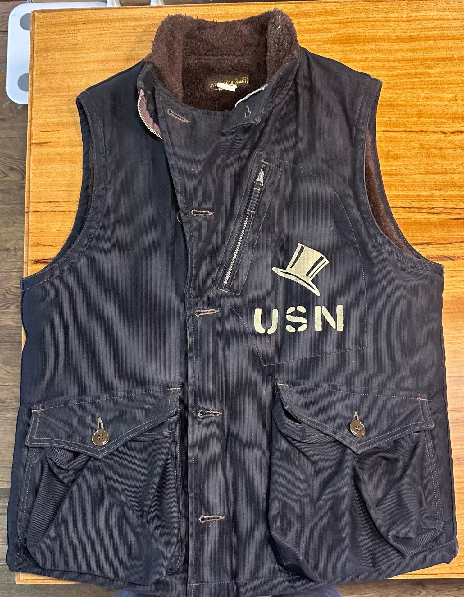 Freewheelers Skull Vest with Top Hat Design