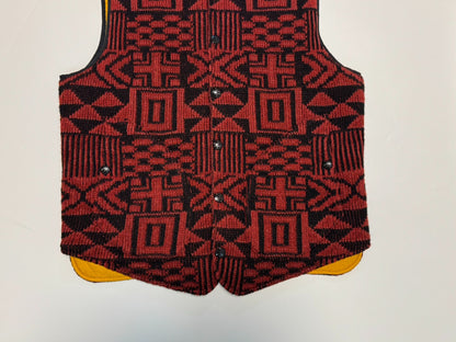 rrl southwestern jacquard knit vest size s