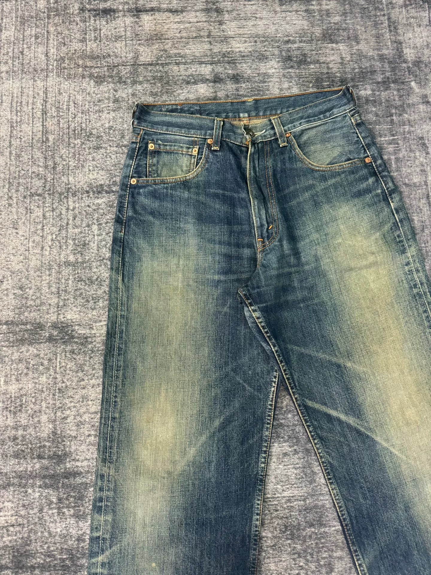 Vintage Levi's 504 Japanese Washed Blue Jeans