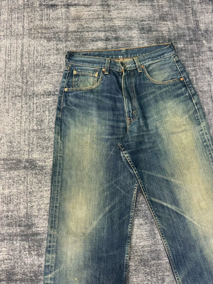 Vintage Levi's 504 Japanese Washed Blue Jeans