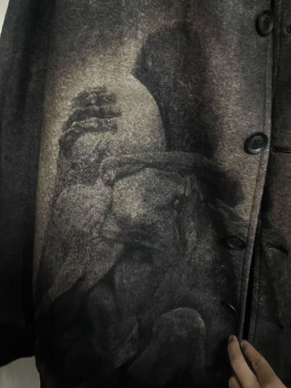 Yohji Yamamoto 22AW Beksinski Look27