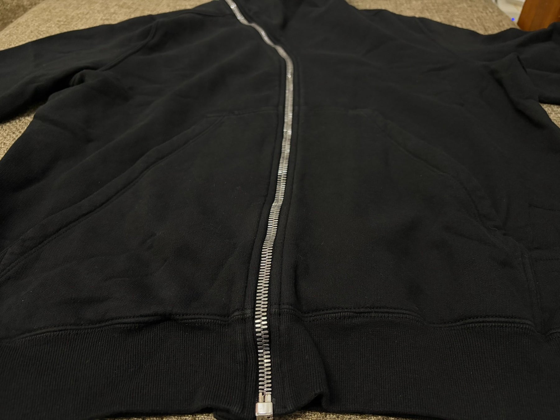 Rick Owens DRKSHDW Side Zip High Neck Coat