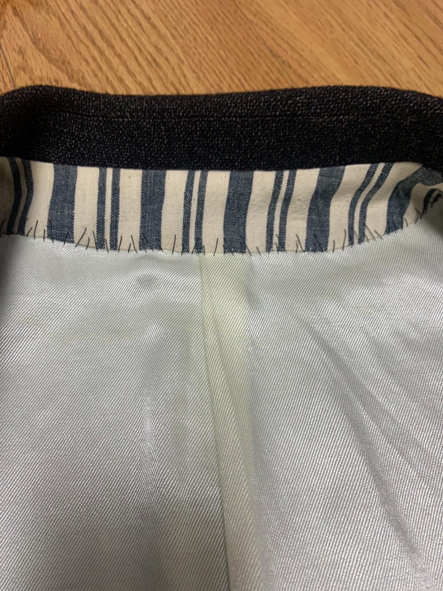 visvim verde tweed blazer in black