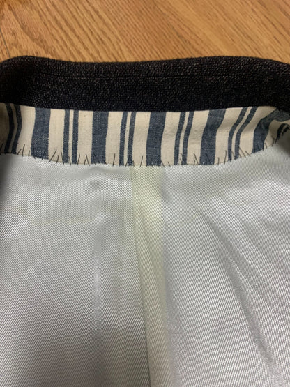 visvim verde tweed blazer in black