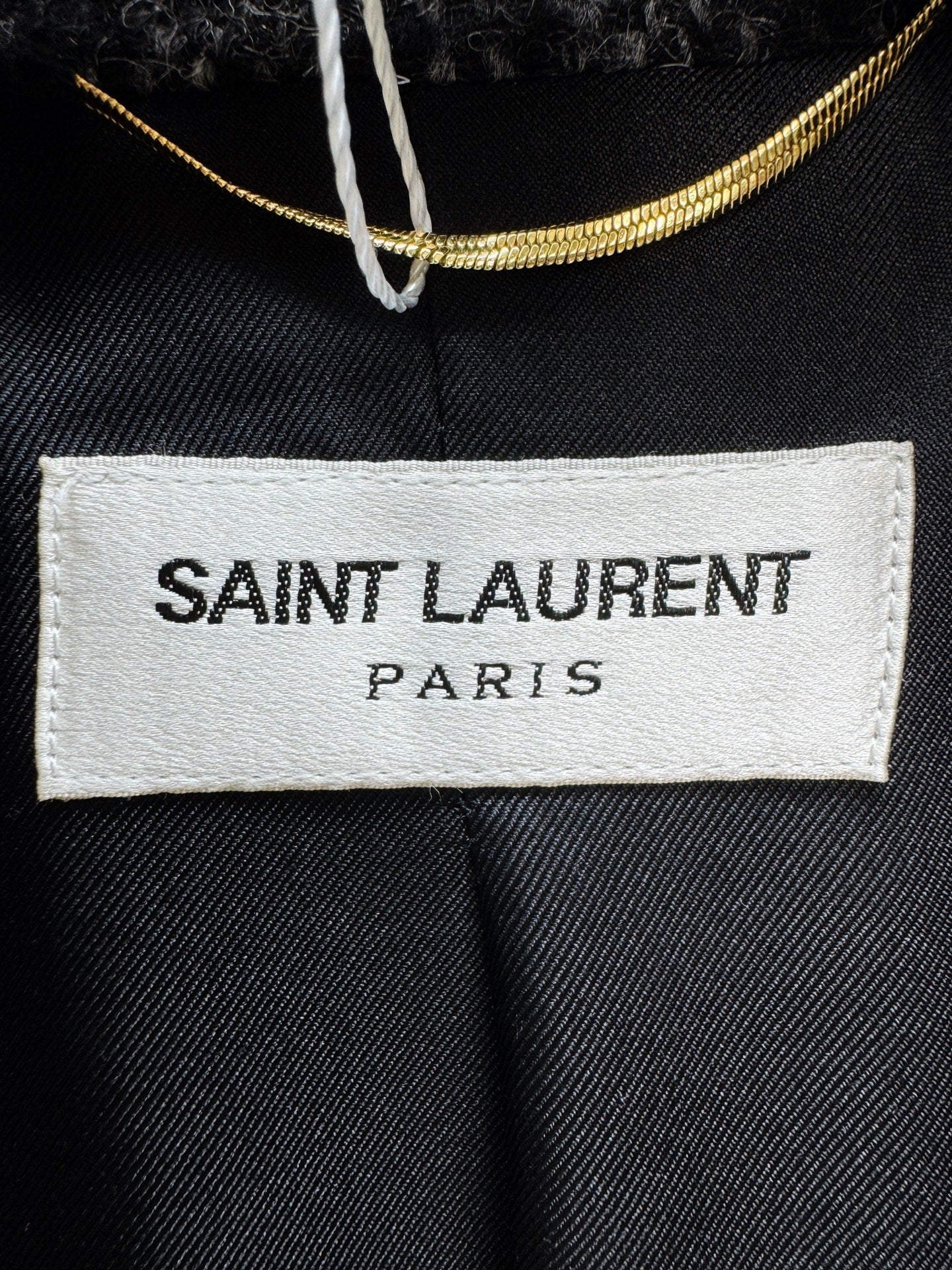 Saint Laurent Gray Plaid Wool Blazer