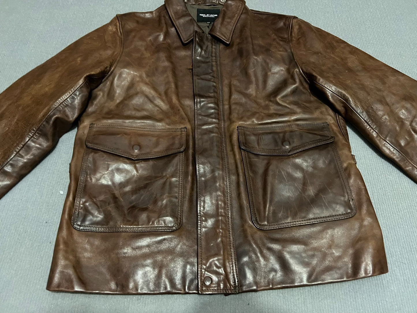 Vintage Oil Wax Horse Leather Jacket