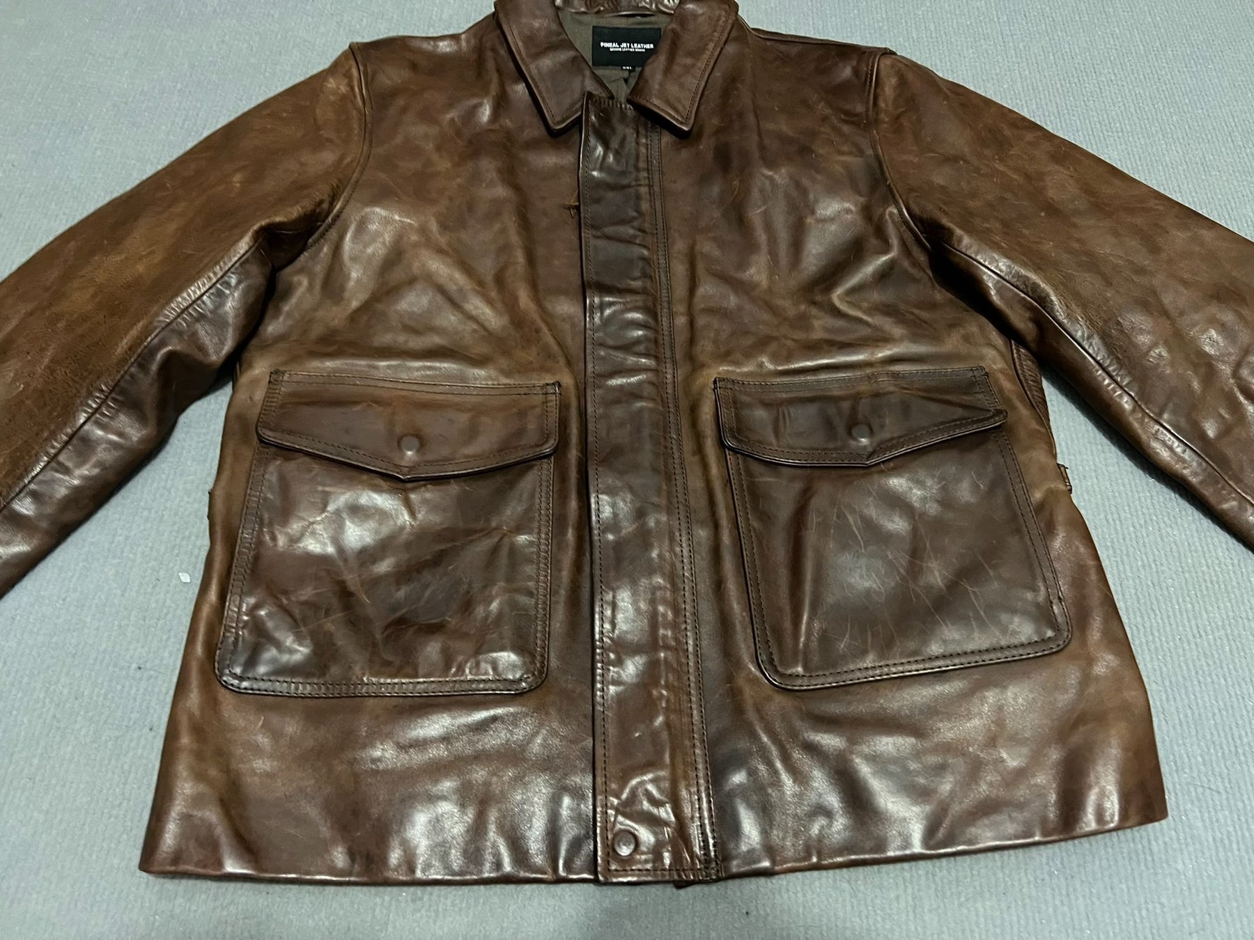 Vintage Oil Wax Horse Leather Jacket