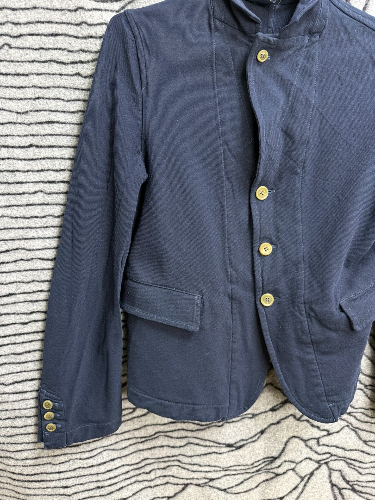 Comme des Garçons Classic Fleece Blazer Navy
