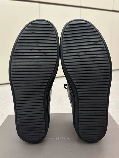 Rick Owens x Converse Black Leather Sneakers