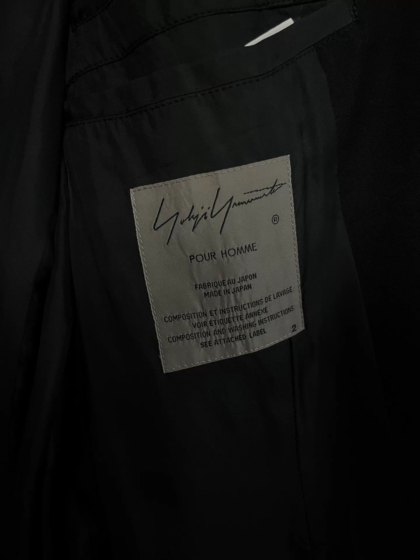 Yohji Yamamoto Asymmetrical Coat for Men