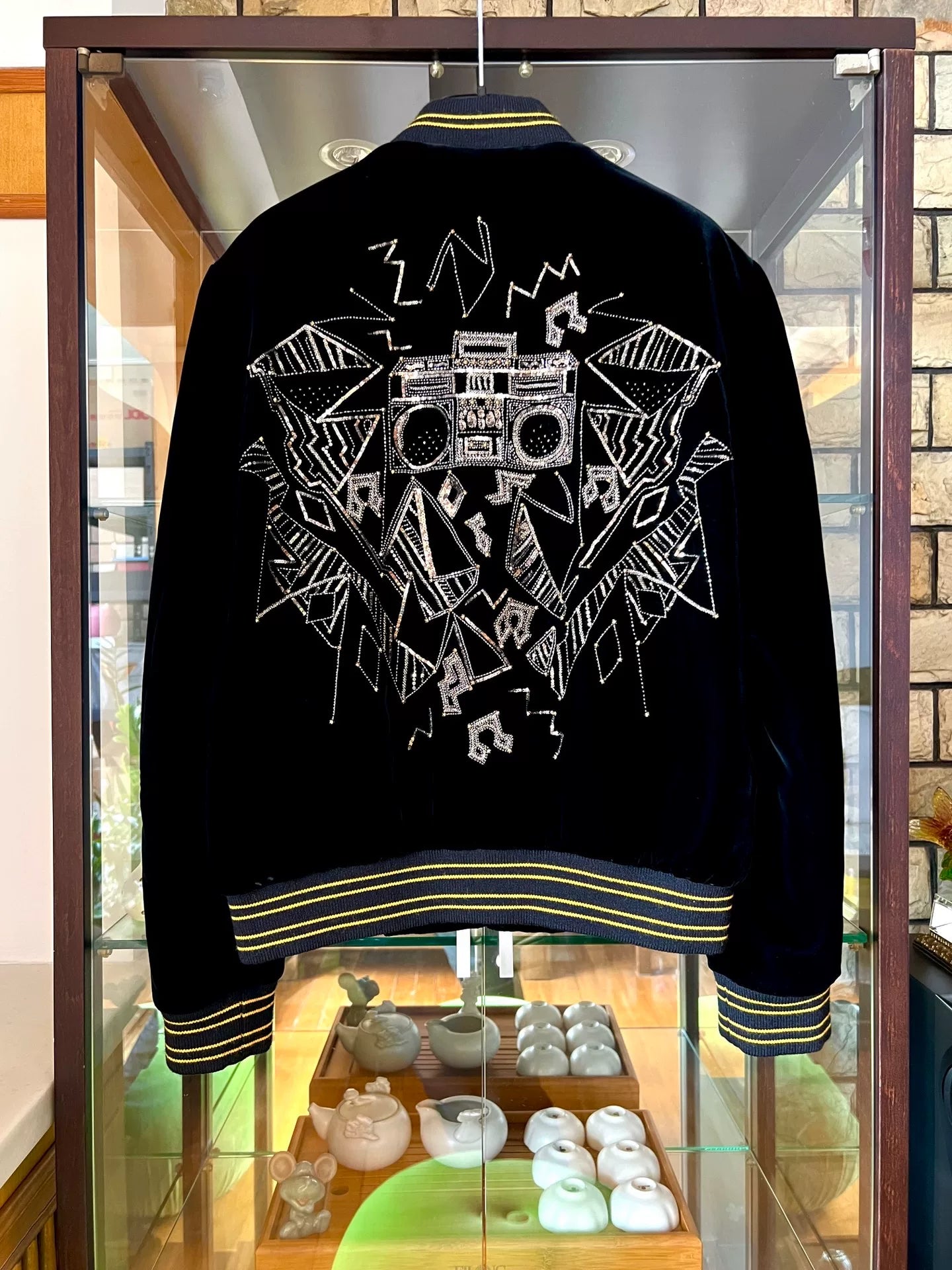 saint laurent black velvet jacket