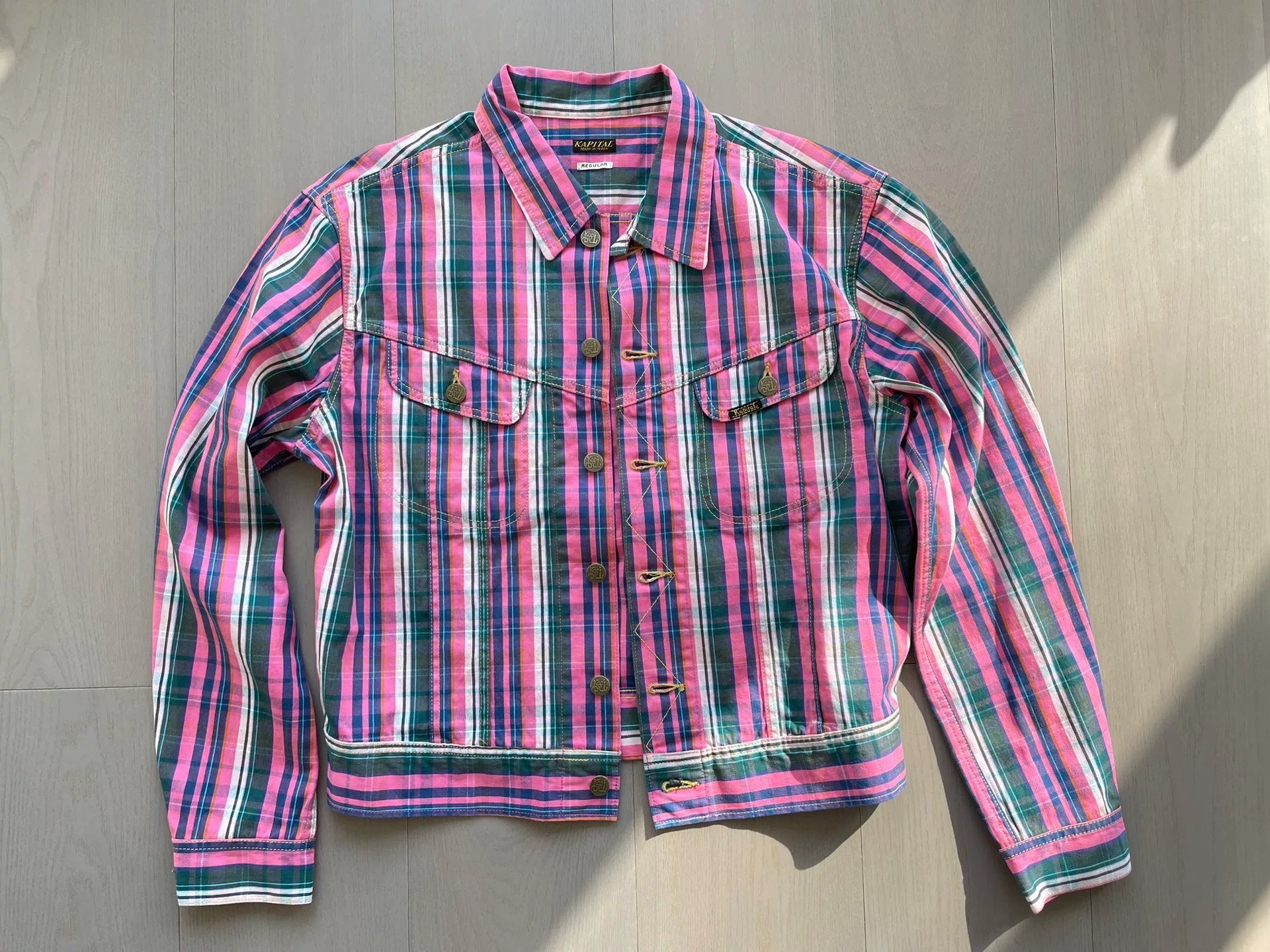 Kapital Plaid Jacket in Size L