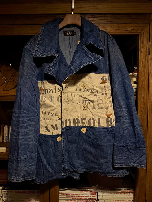 RRL Denim Patchwork Jacket