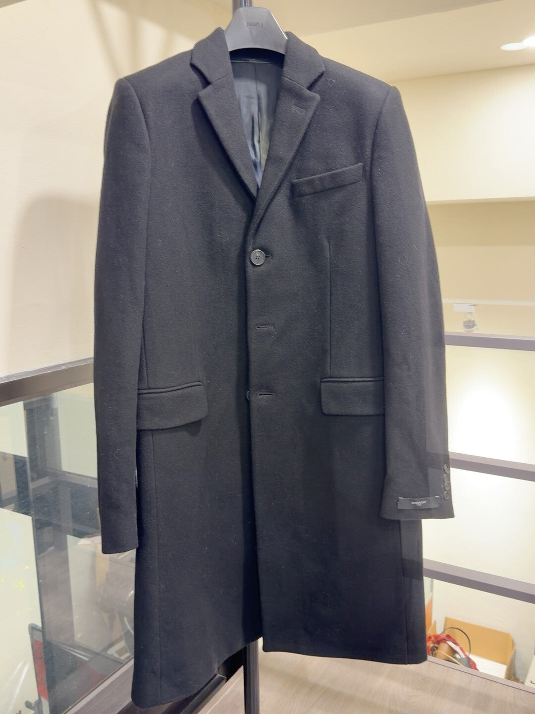 Givenchy Black Mid-Length Coat