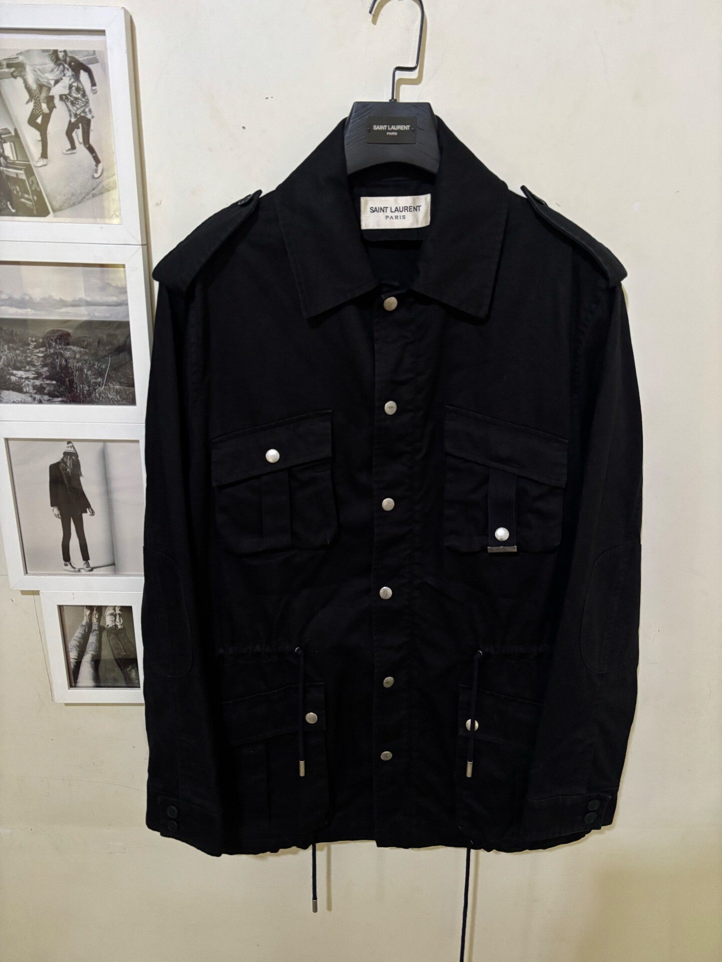 Saint Laurent Black Hunting Jacket
