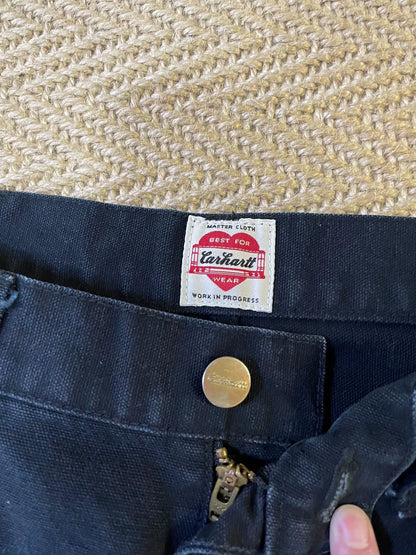 ue x carhartt damaged pants in black