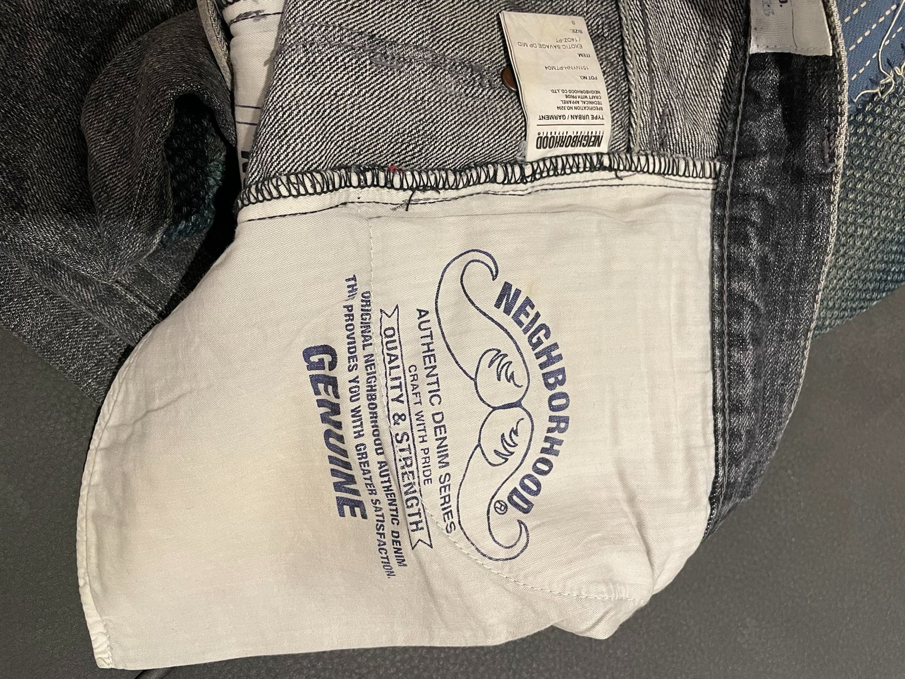 NEIGHBORHOOD Indigo Patch Miner Jeans S