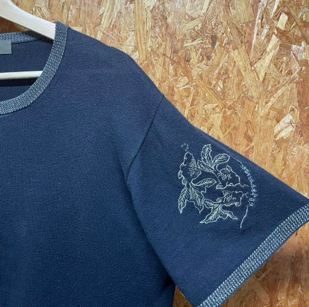 Yohji Yamamoto Embroidered Short-Sleeve