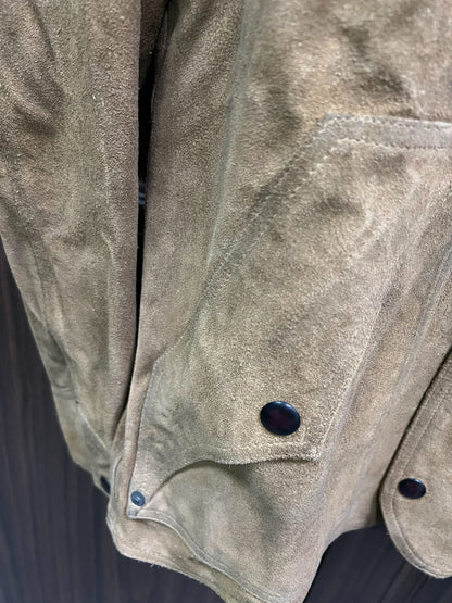 RRL Shearling Brown Jacket with Fur Collar