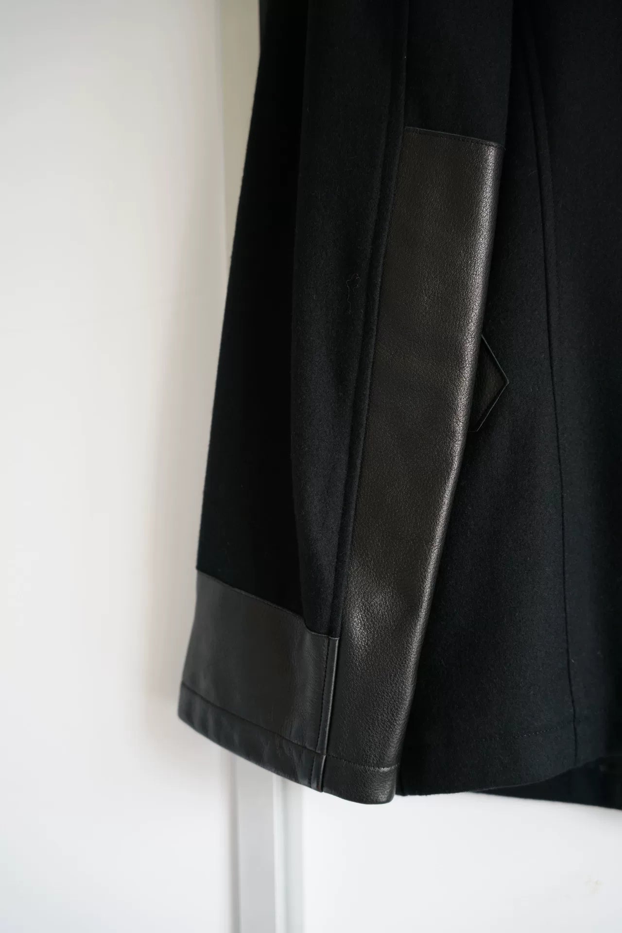 yohji yamamoto black layered suit jacket