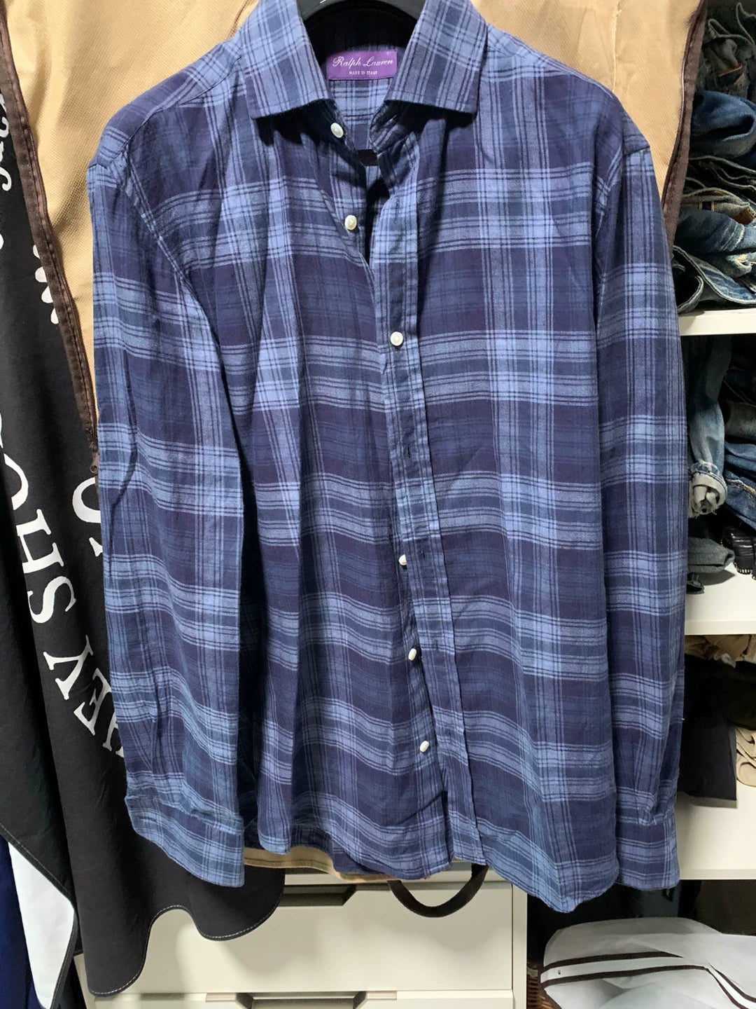 ralph lauren purple label long sleeve shirt