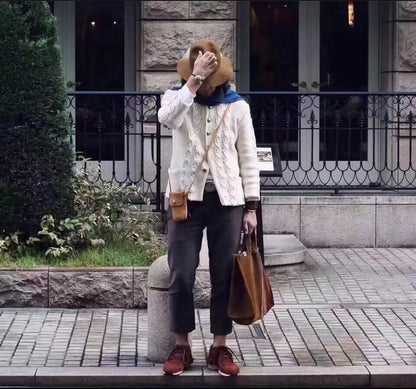 visvim highland knit bucky coverall ivory