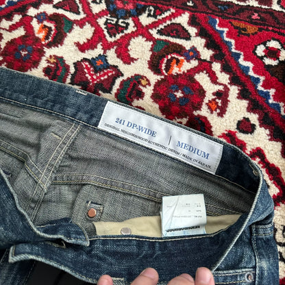 neighborhood wide leg denim pants M size