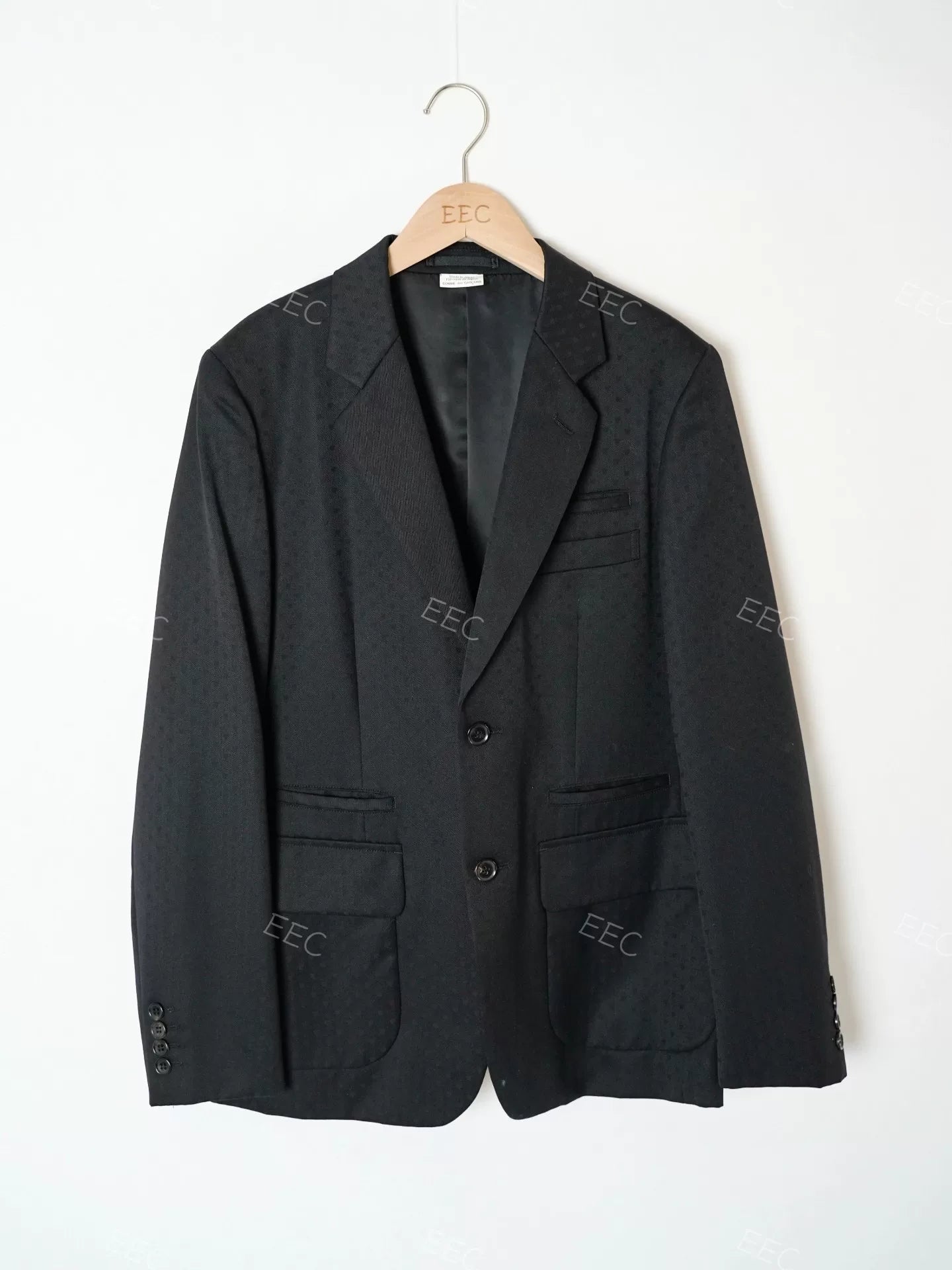 CDG Rei Kawakubo Black Wool Blazer